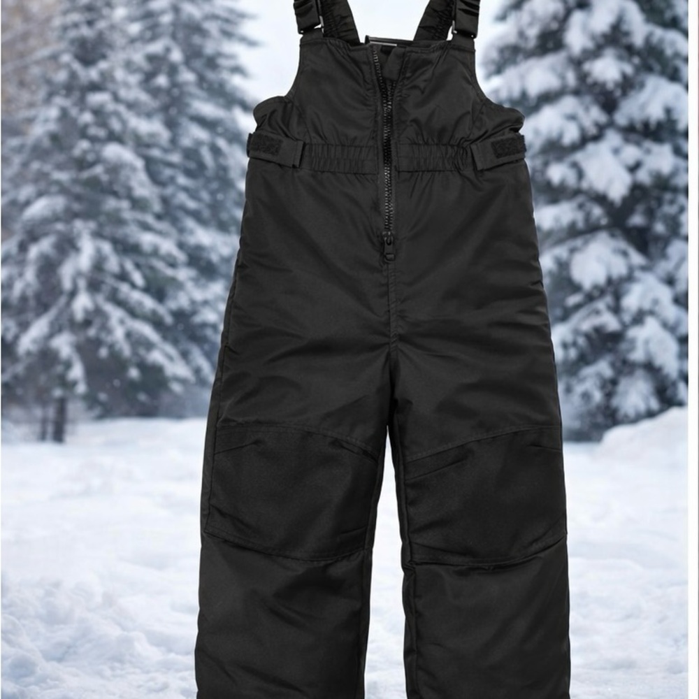 Cat & Jack Black Kids snow bib